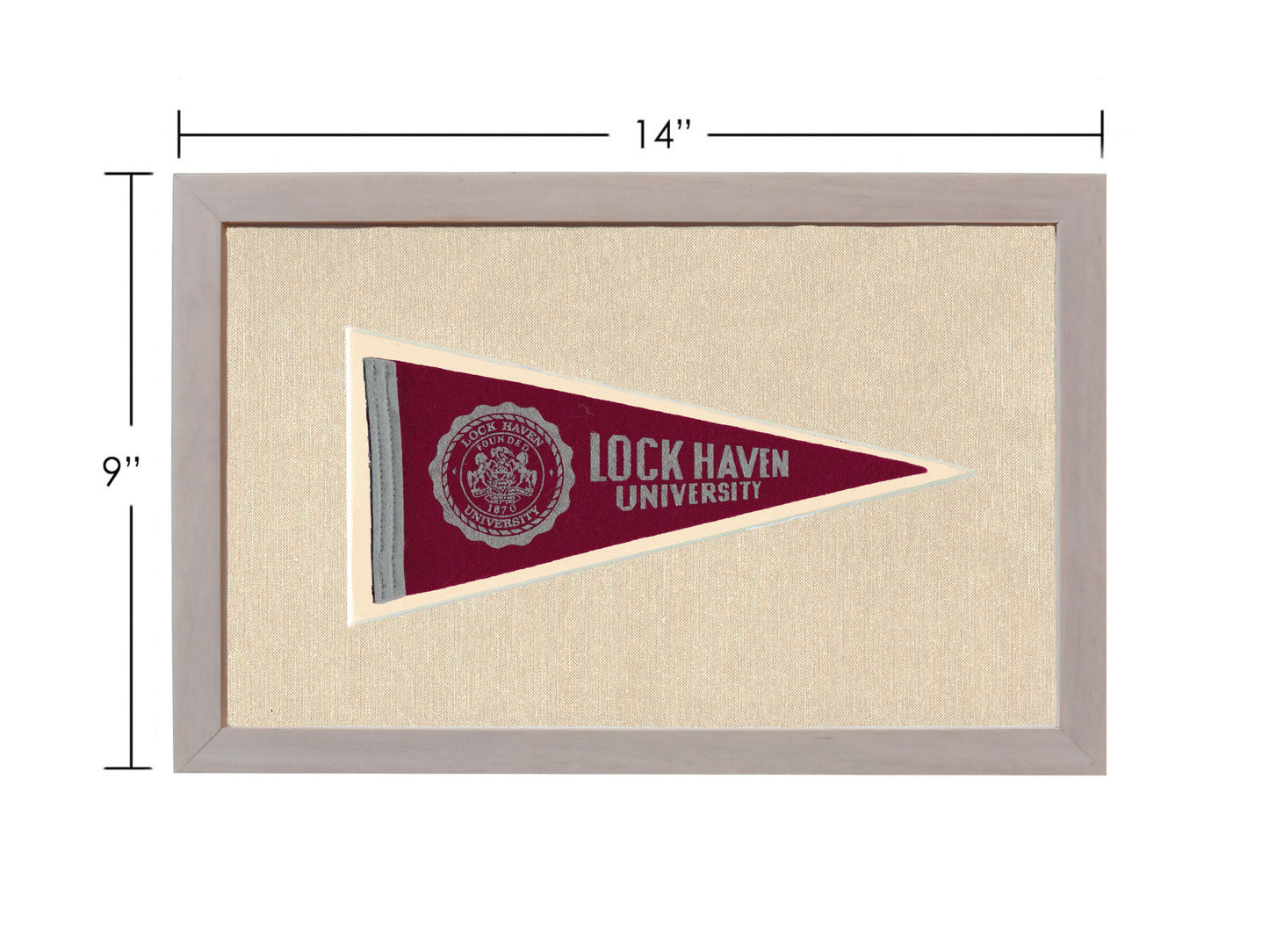 Vintage Lock Haven University Pennant