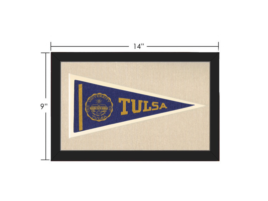 Vintage University of Tulsa Pennant