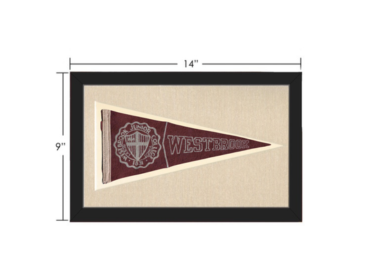 Vintage Westbrook Junior college Pennant