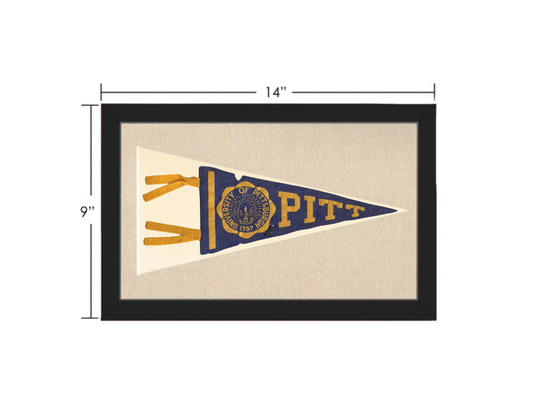 Vintage University of Pittsburgh Pennant