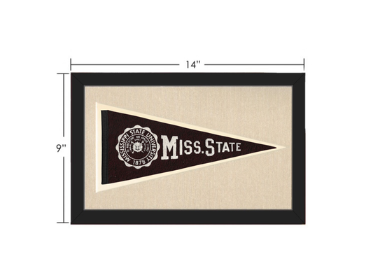 Vintage Mississippi State College Pennant (circa 1940)