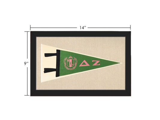 Vintage Delta Zeta Sorority Pennant