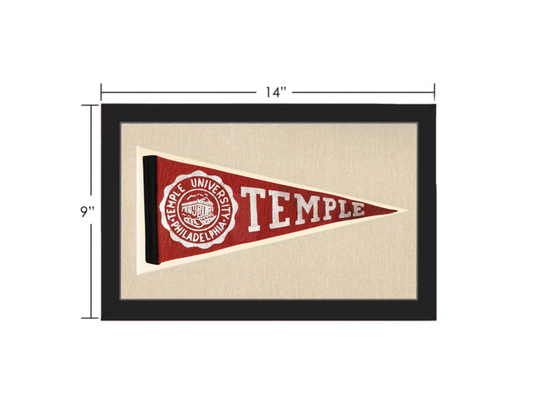 Vintage Temple University Pennant