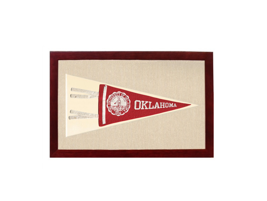 Vintage University of Oklahoma Pennant