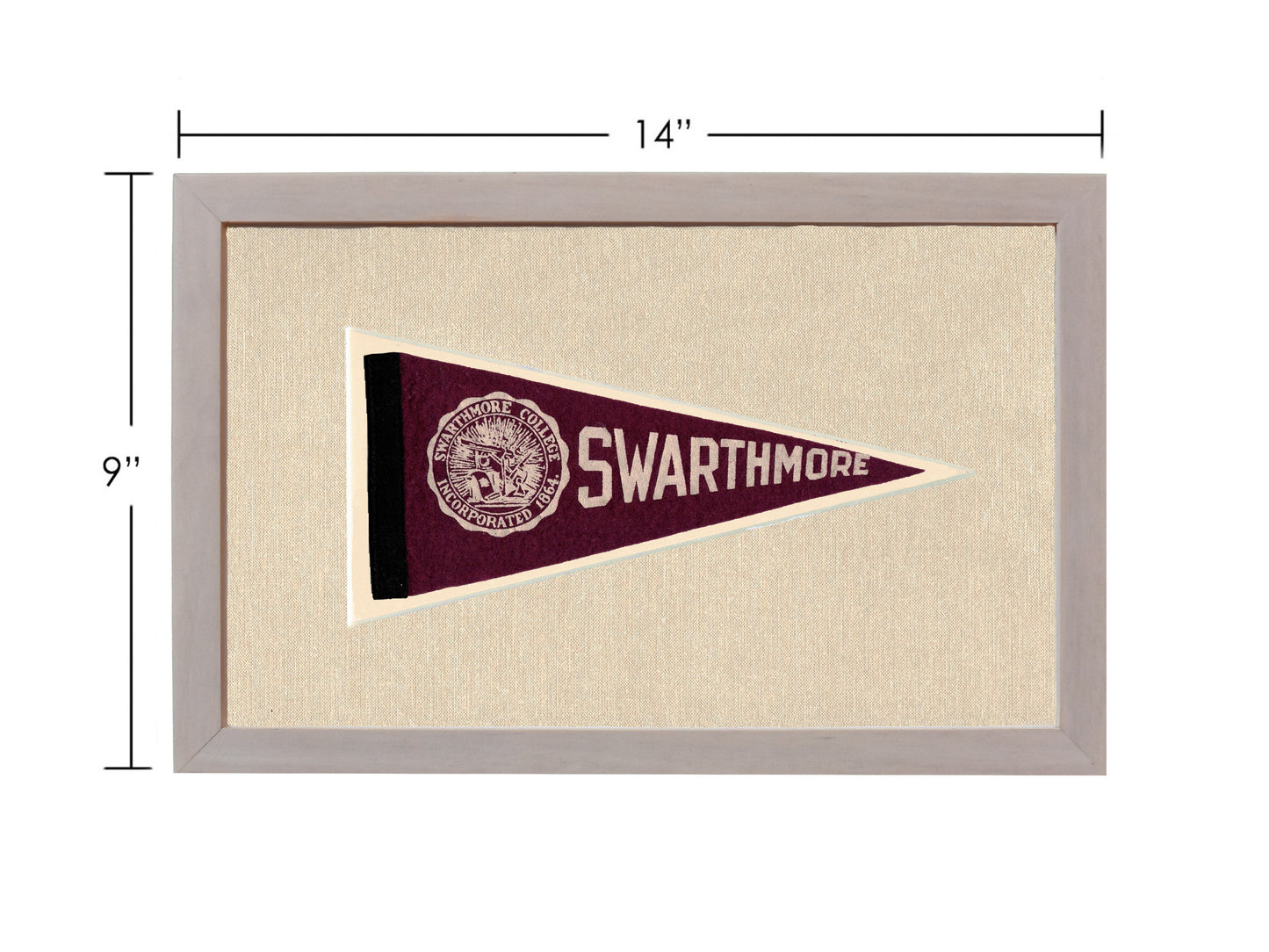 Vintage Swarthmore College Pennant
