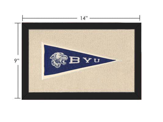 Vintage Brigham Young University Pennant
