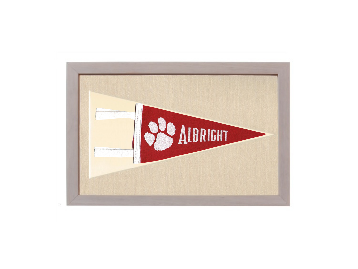 Vintage Albright University Pennant