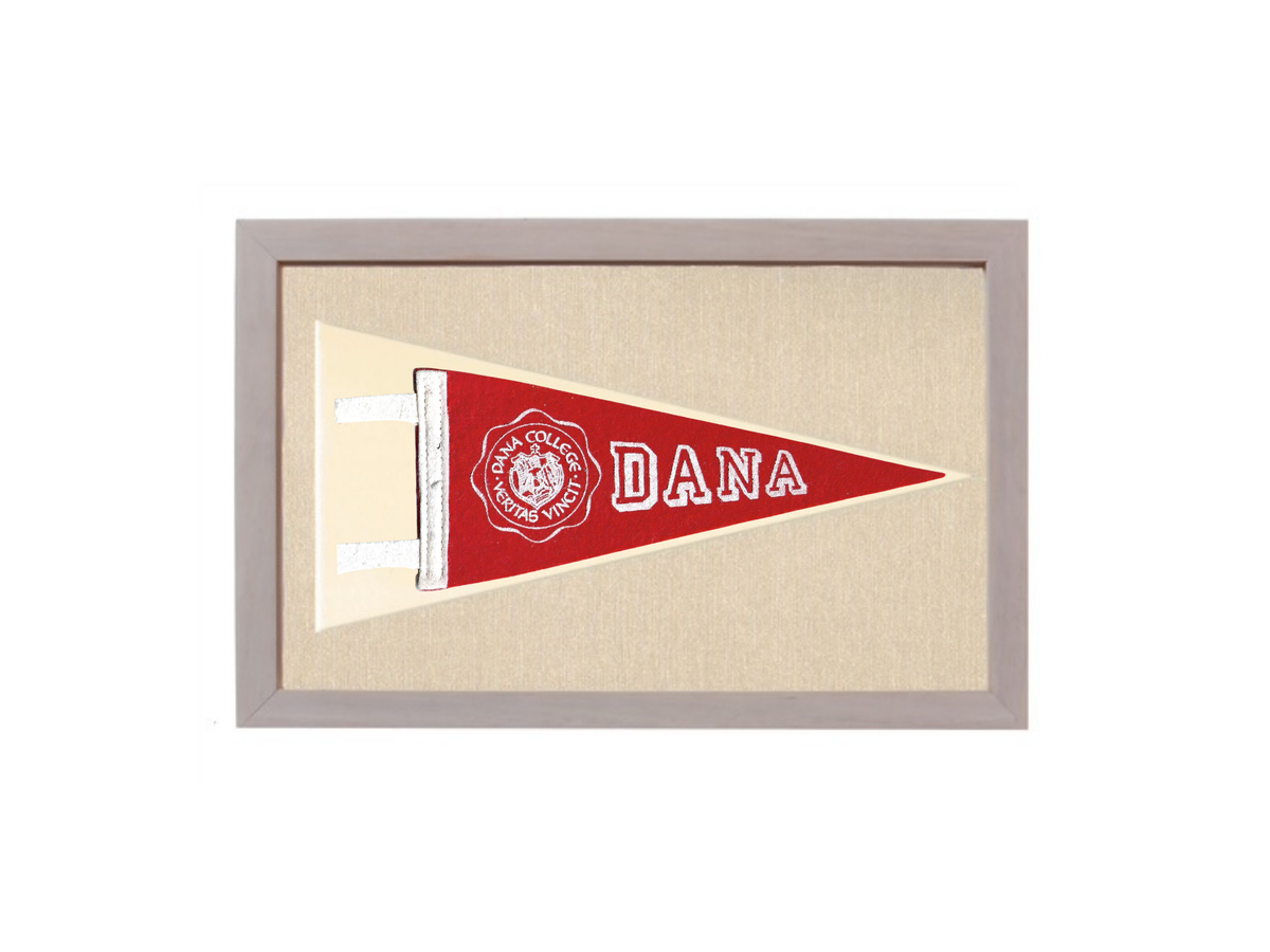 Vintage Dana College Pennant