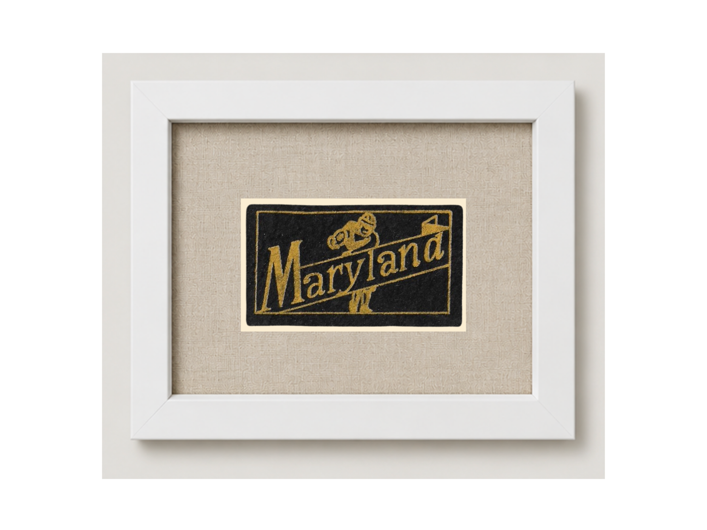 Vintage University of Maryland Candy Felt