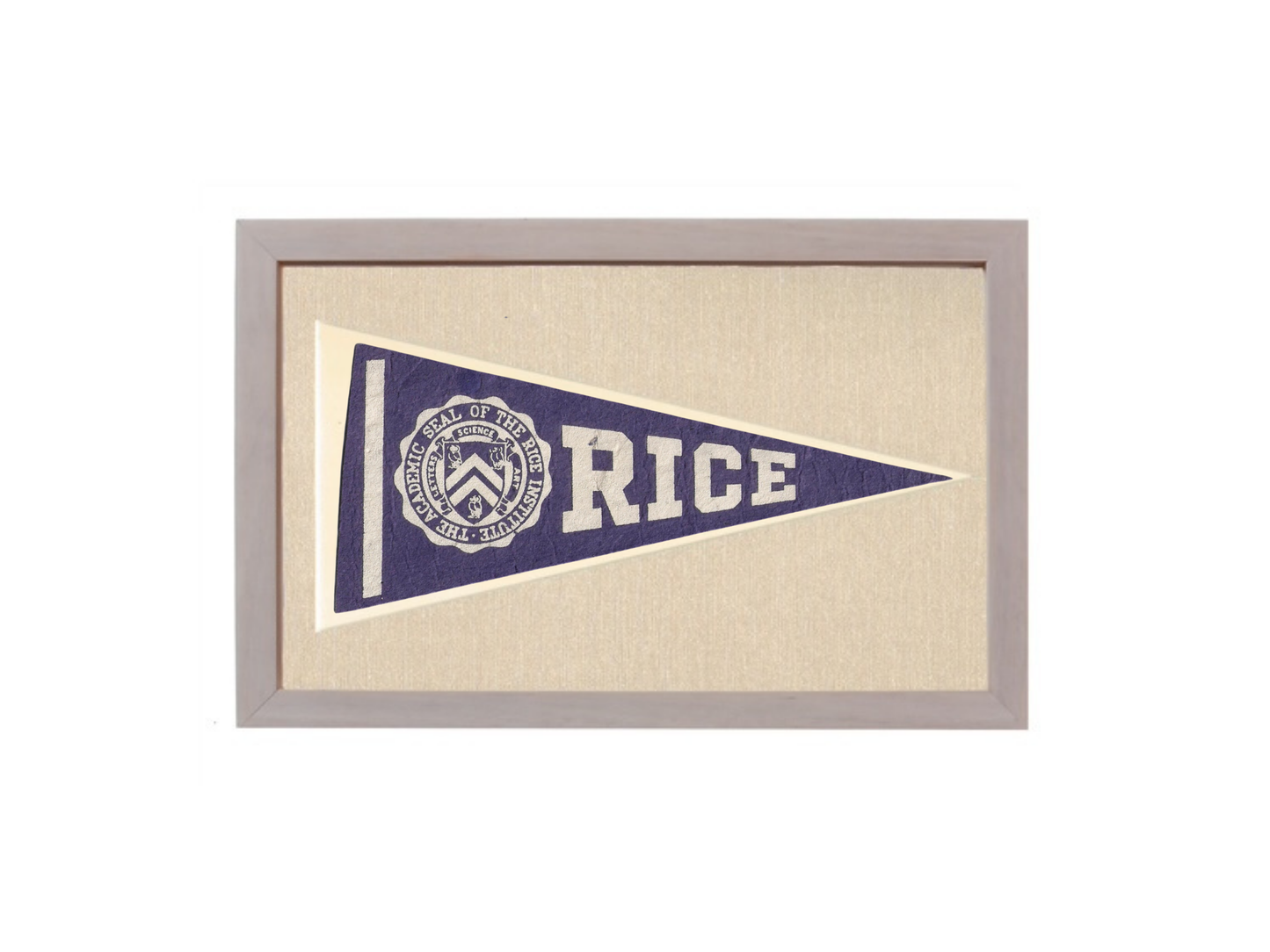 Vintage Rice University Pennant