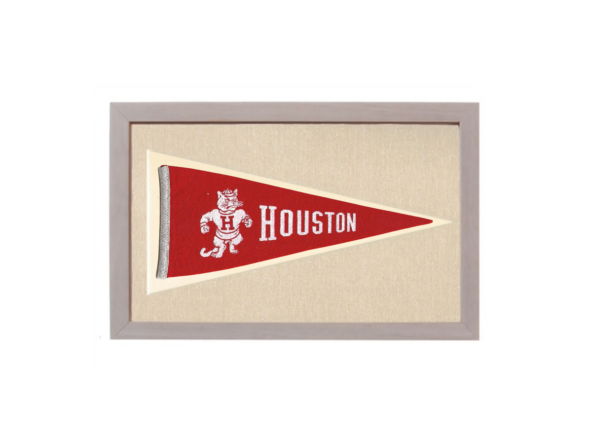 Vintage Houston University Pennant
