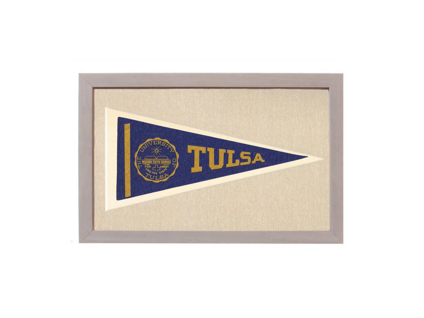 Vintage University of Tulsa Pennant