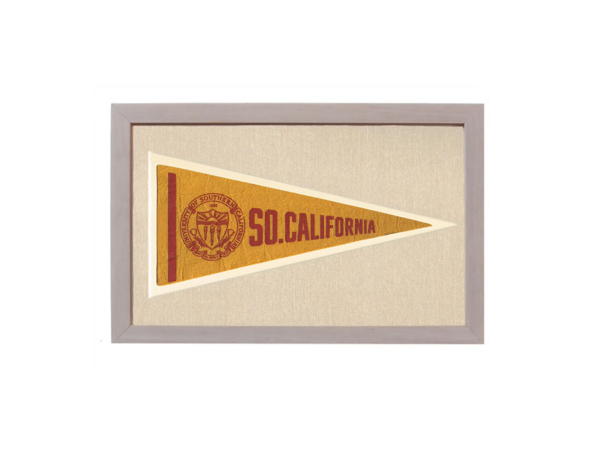 Vintage University of Southern California (USC) Pennant