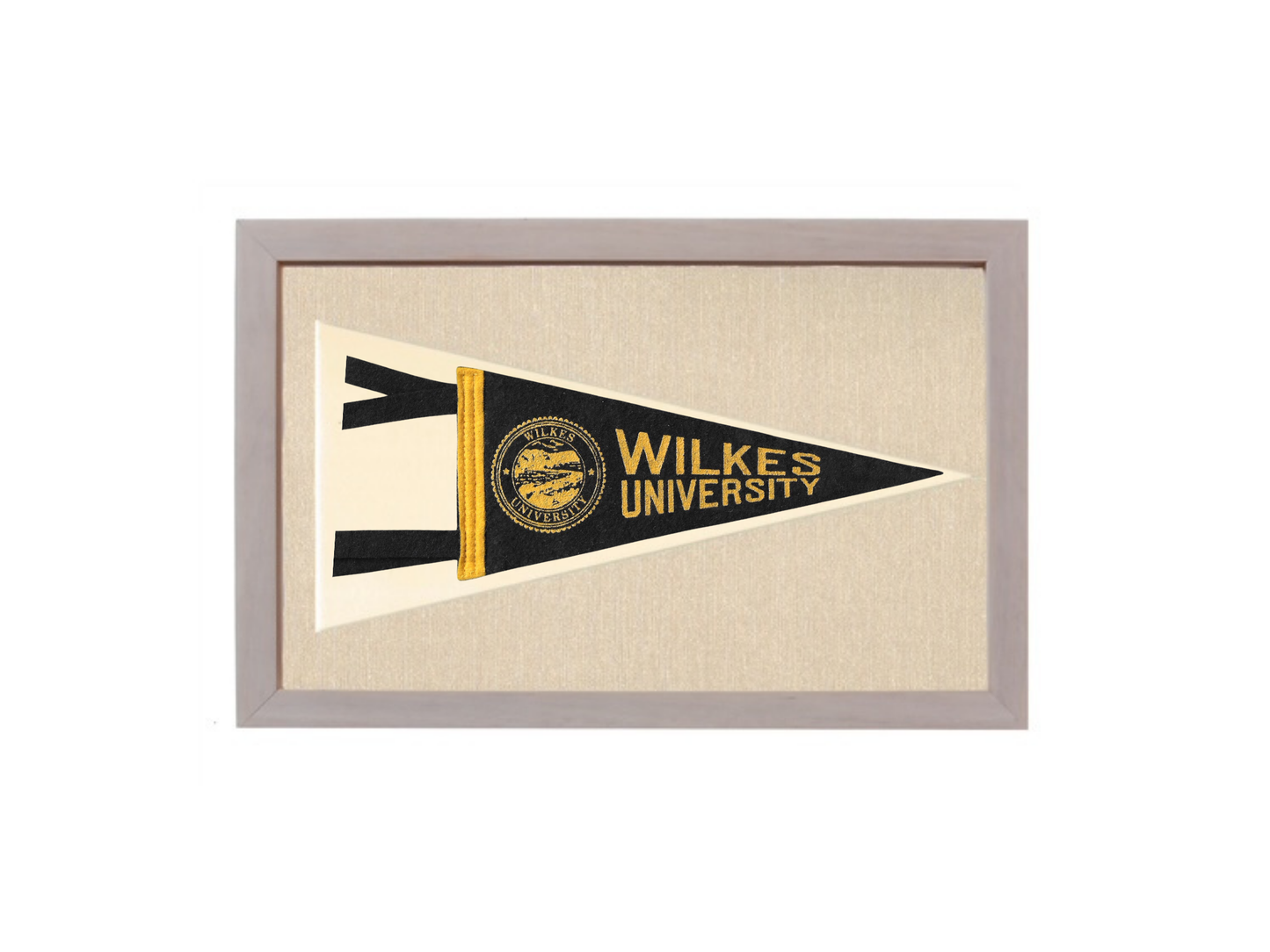 Vintage Wilkes University Pennant