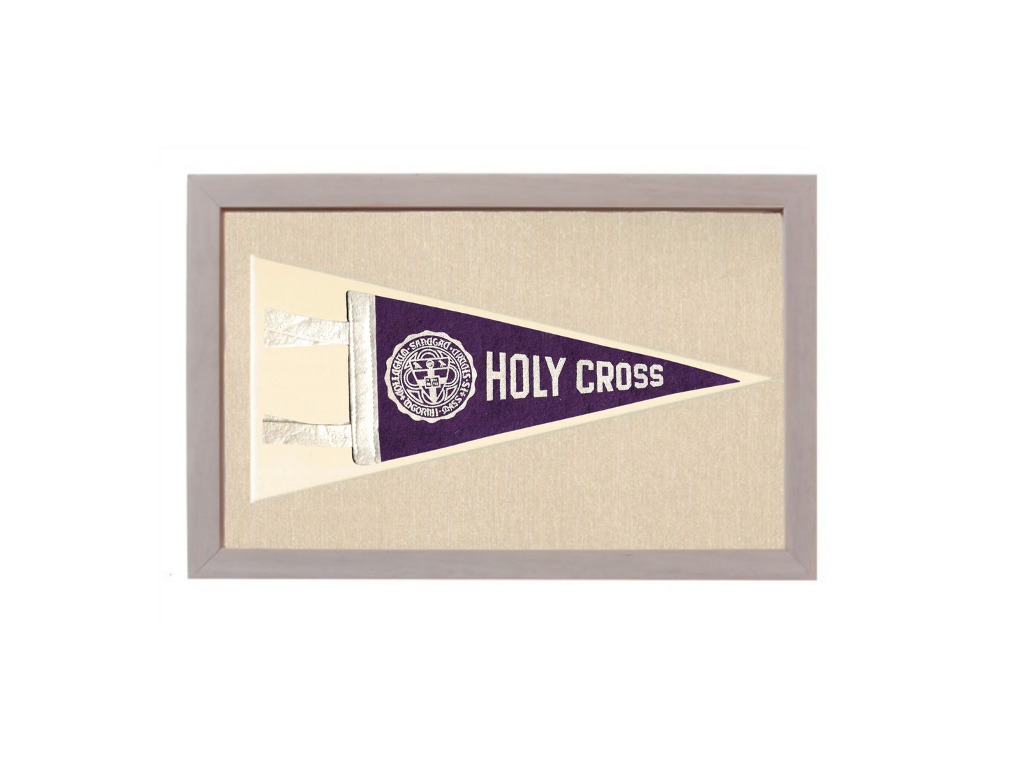 Vintage Holy Cross Pennant