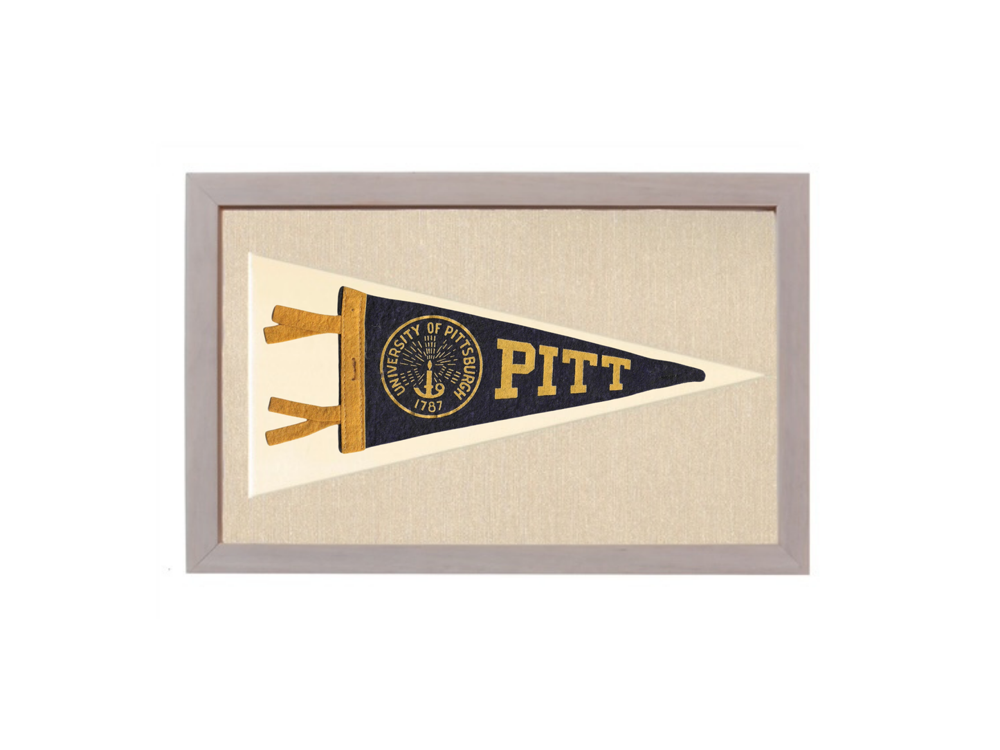 Vintage University of Pittsburgh Pennant