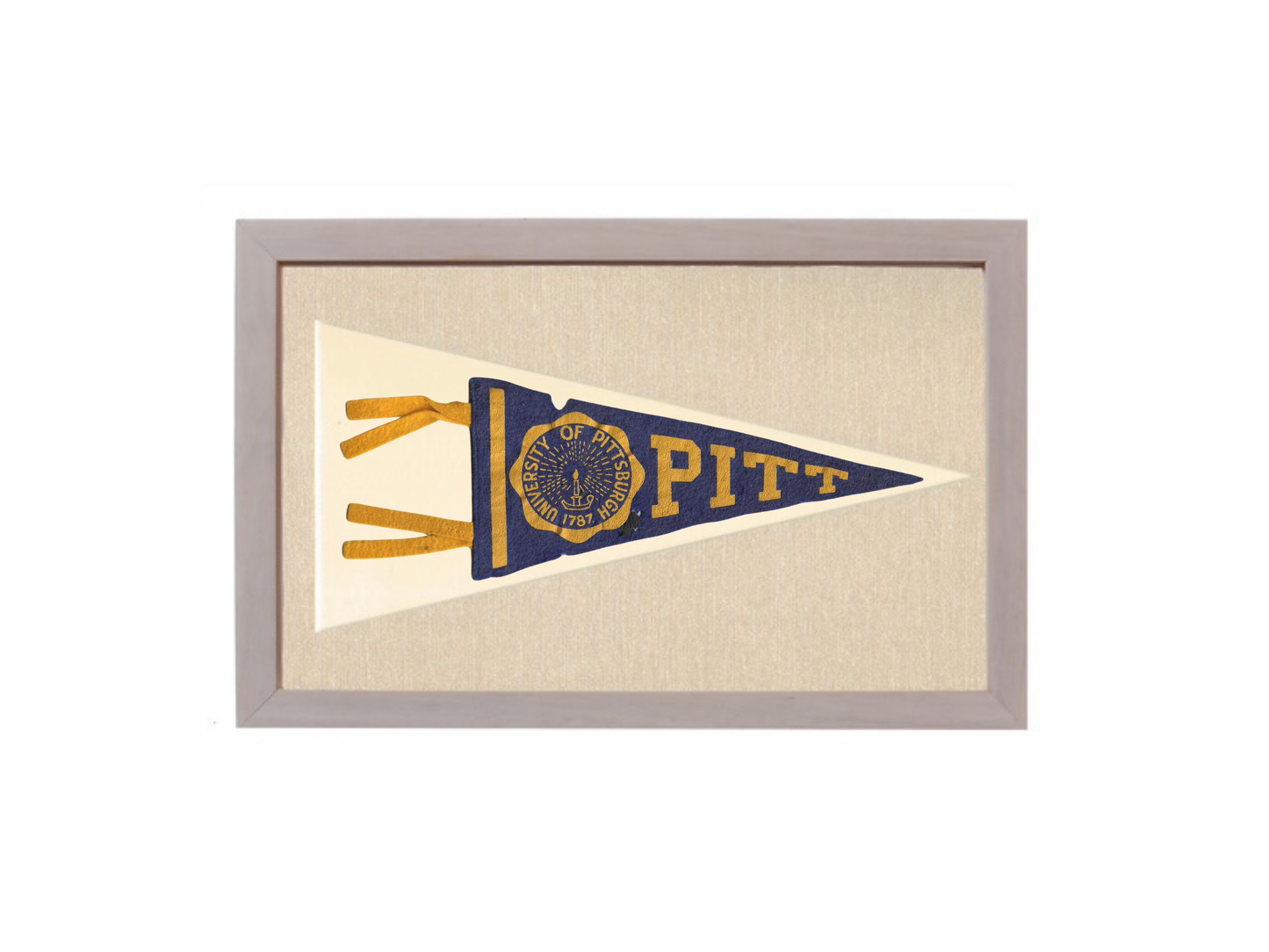 Vintage University of Pittsburgh Pennant