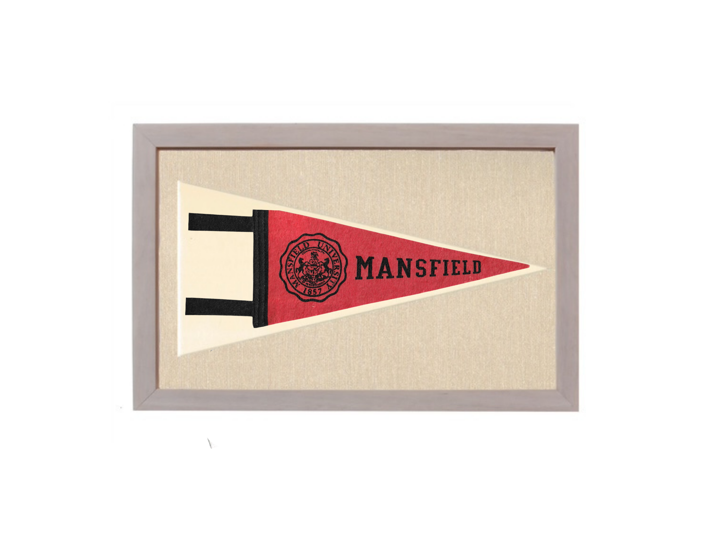 Vintage Mansfield University Pennant