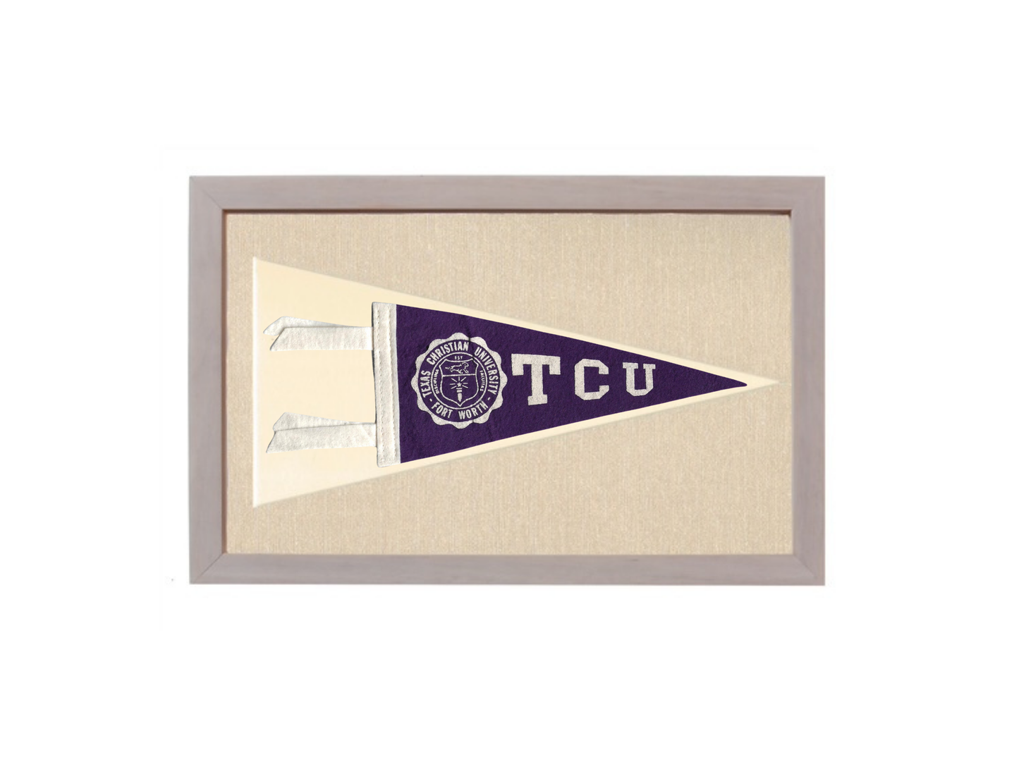 Vintage TCU (Texas Christian University) Pennant