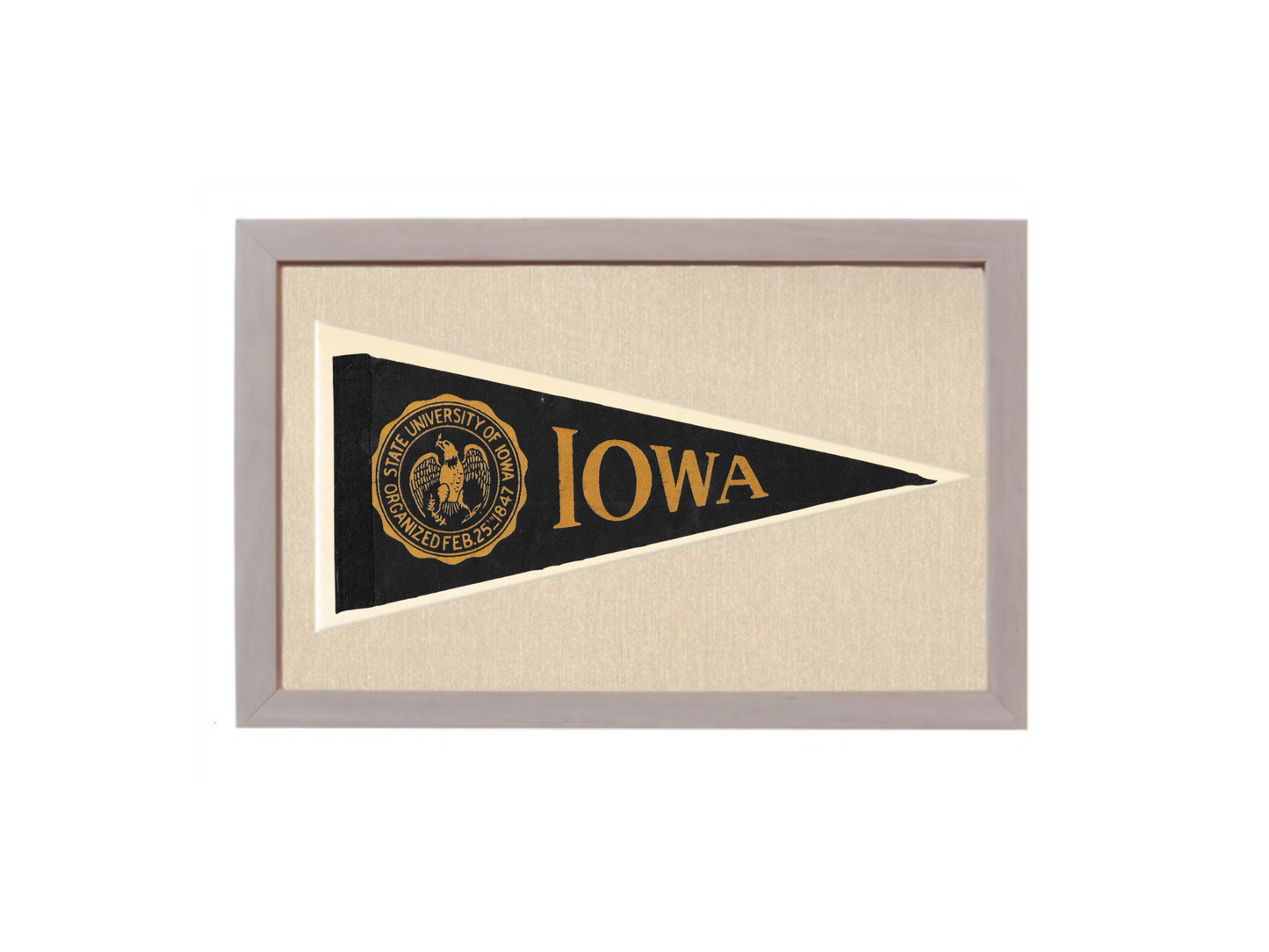 Vintage Iowa Pennant