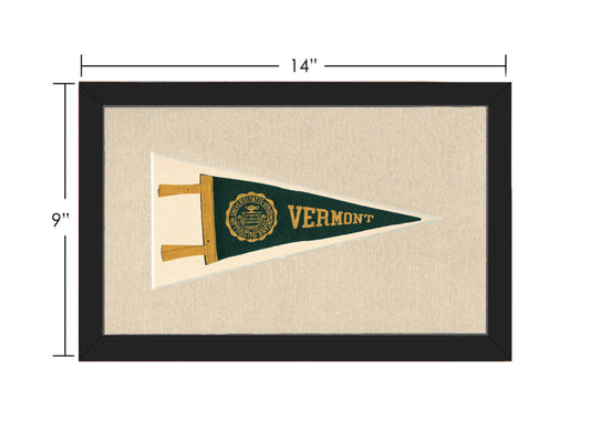 Vintage Vermont University Pennant