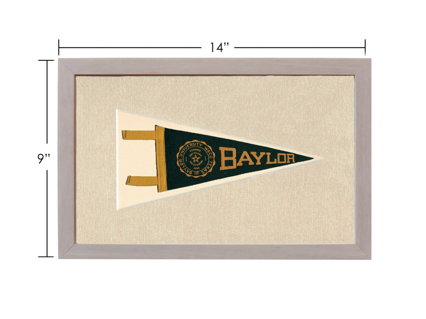 Vintage Baylor University Pennant