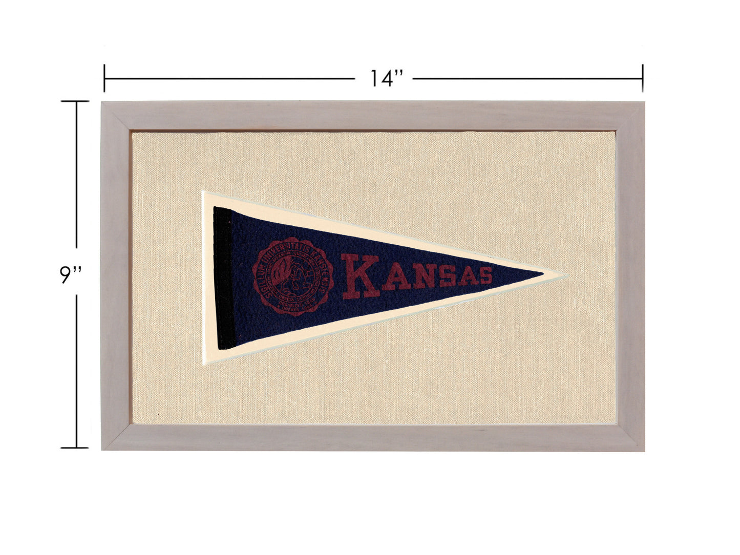 Vintage University of Kansas Pennant