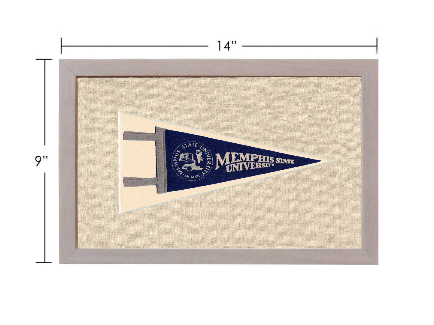 Vintage Memphis State University Pennant