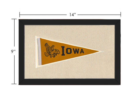 Vintage University of Iowa Pennant