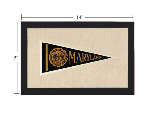 Vintage University of Maryland Pennant