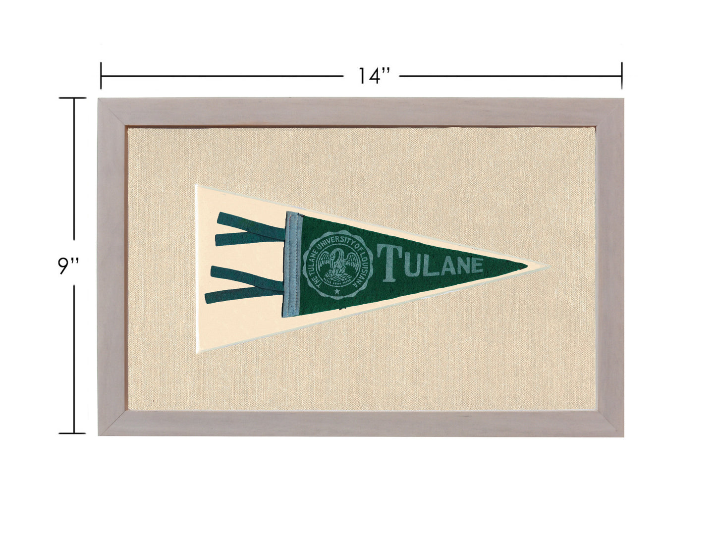 Vintage Tulane University pennant