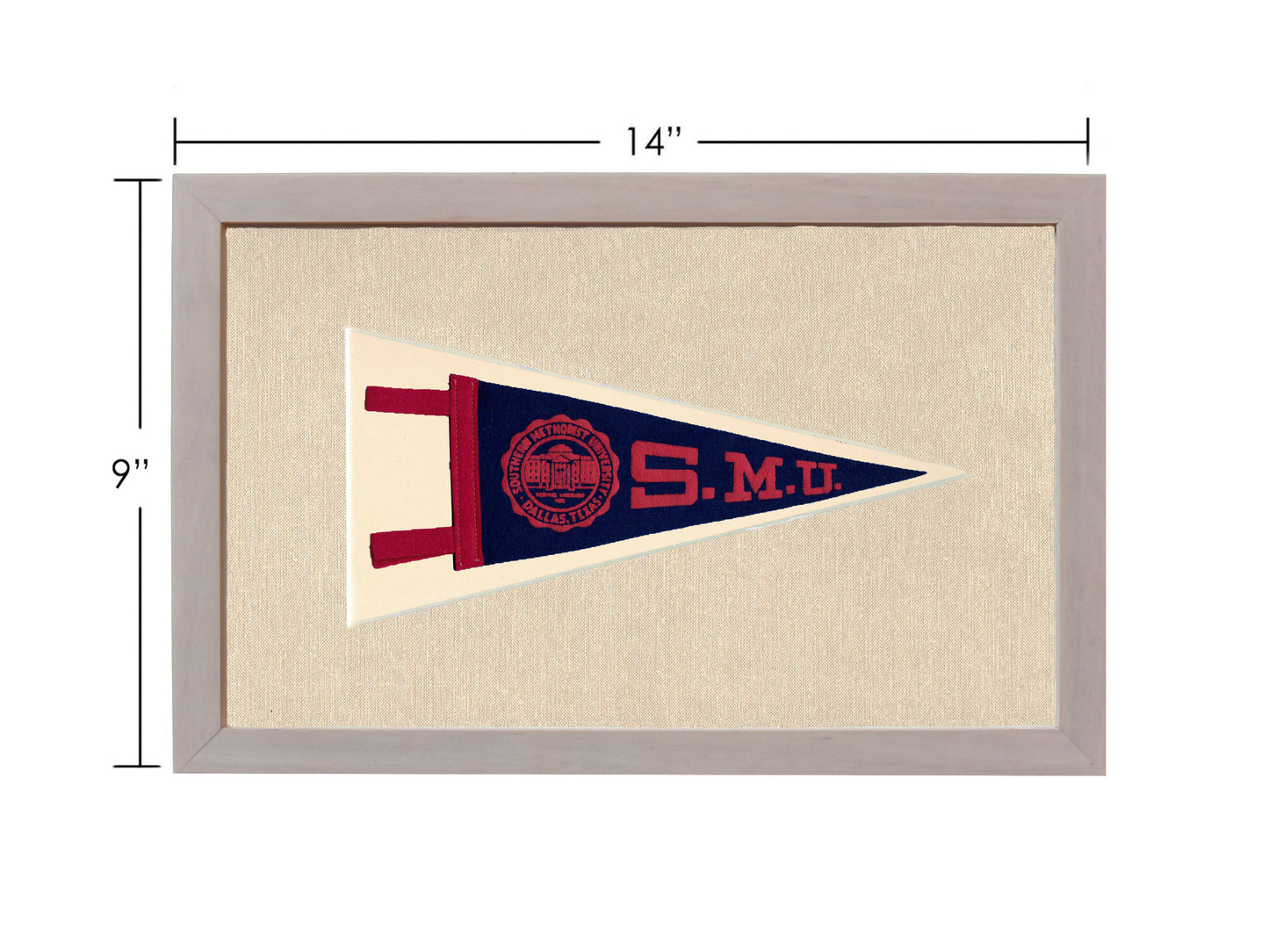 Vintage Southern Methodist University Pennant