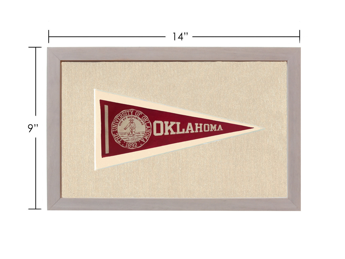 Vintage University of Oklahoma Pennant