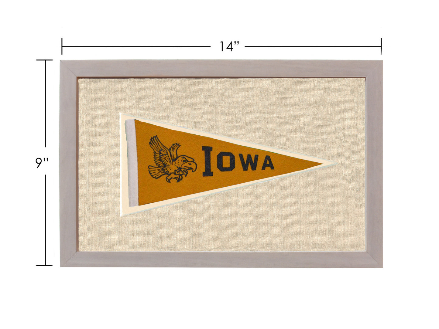 Vintage University of Iowa Pennant