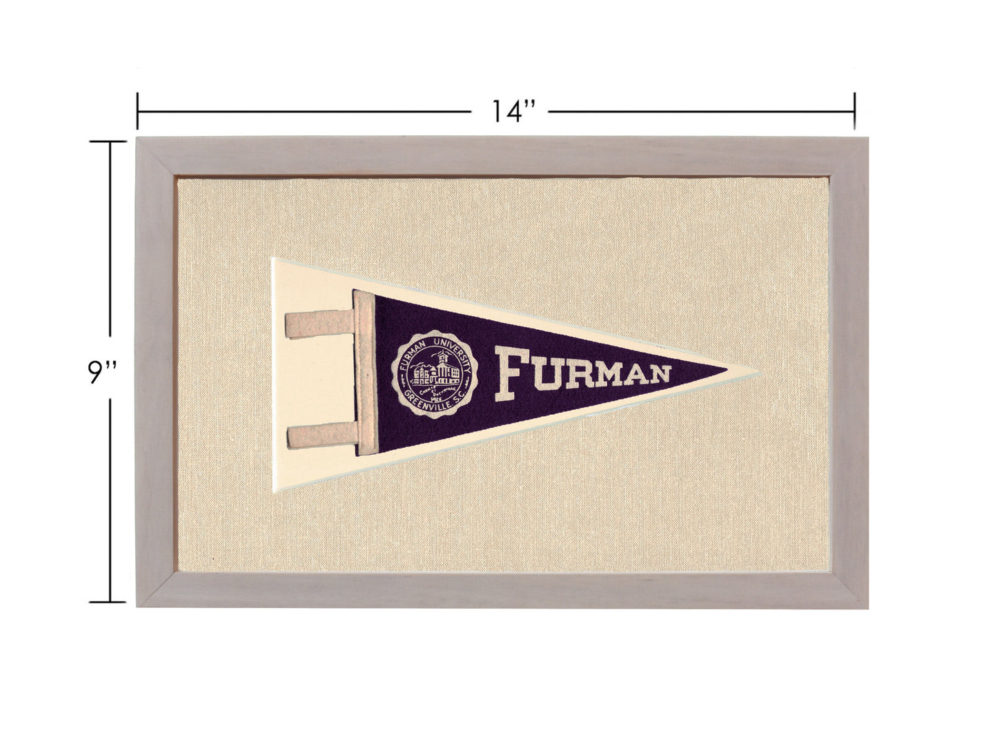 Vintage Furman University Pennant