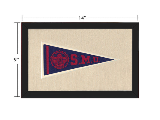 Vintage Southern Methodist University Pennant