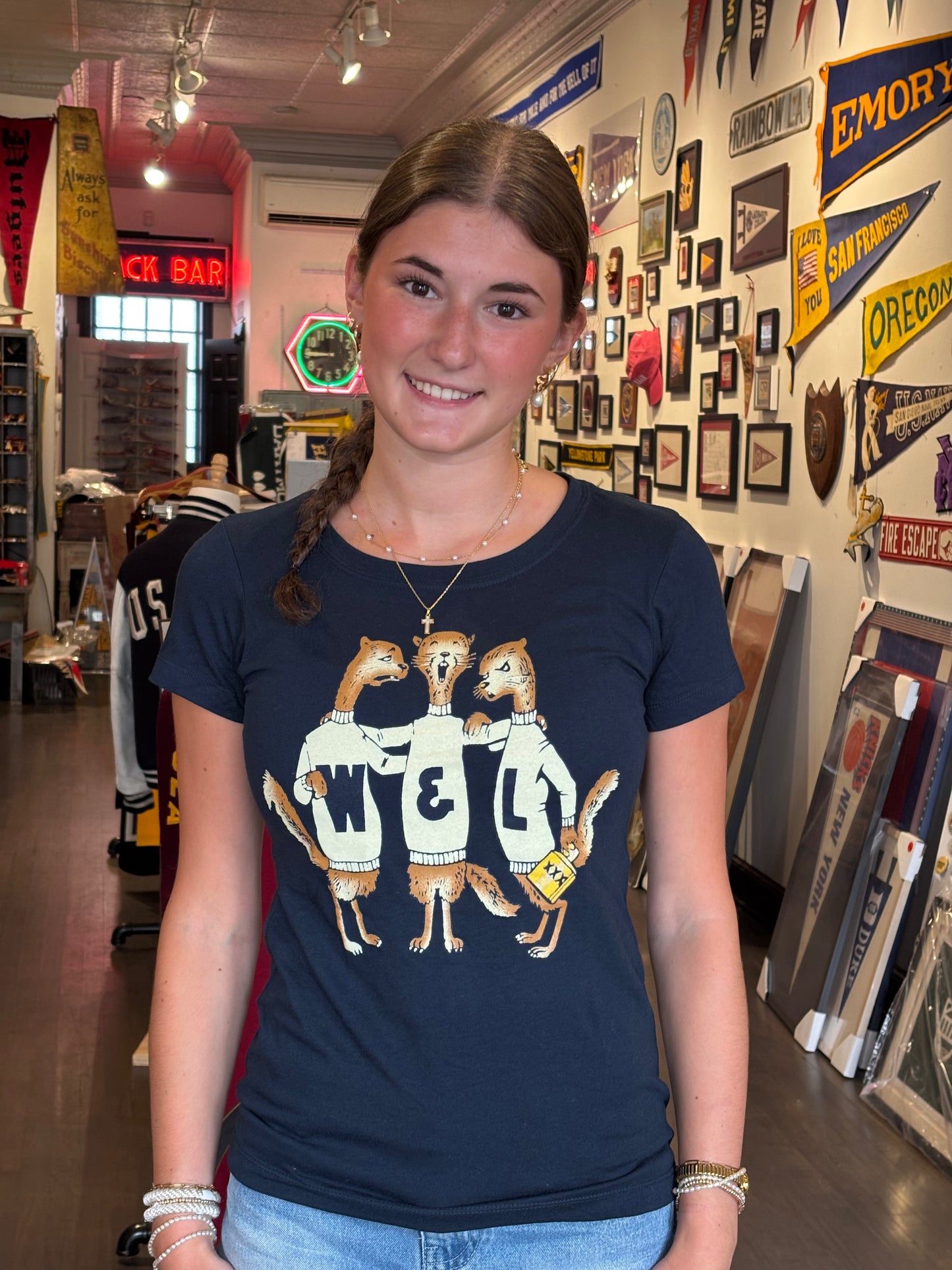 XL Blue Washington & Lee T-Shirts