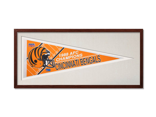 Vintage Cincinnati Bengals 1988 AFC Champs Pennant