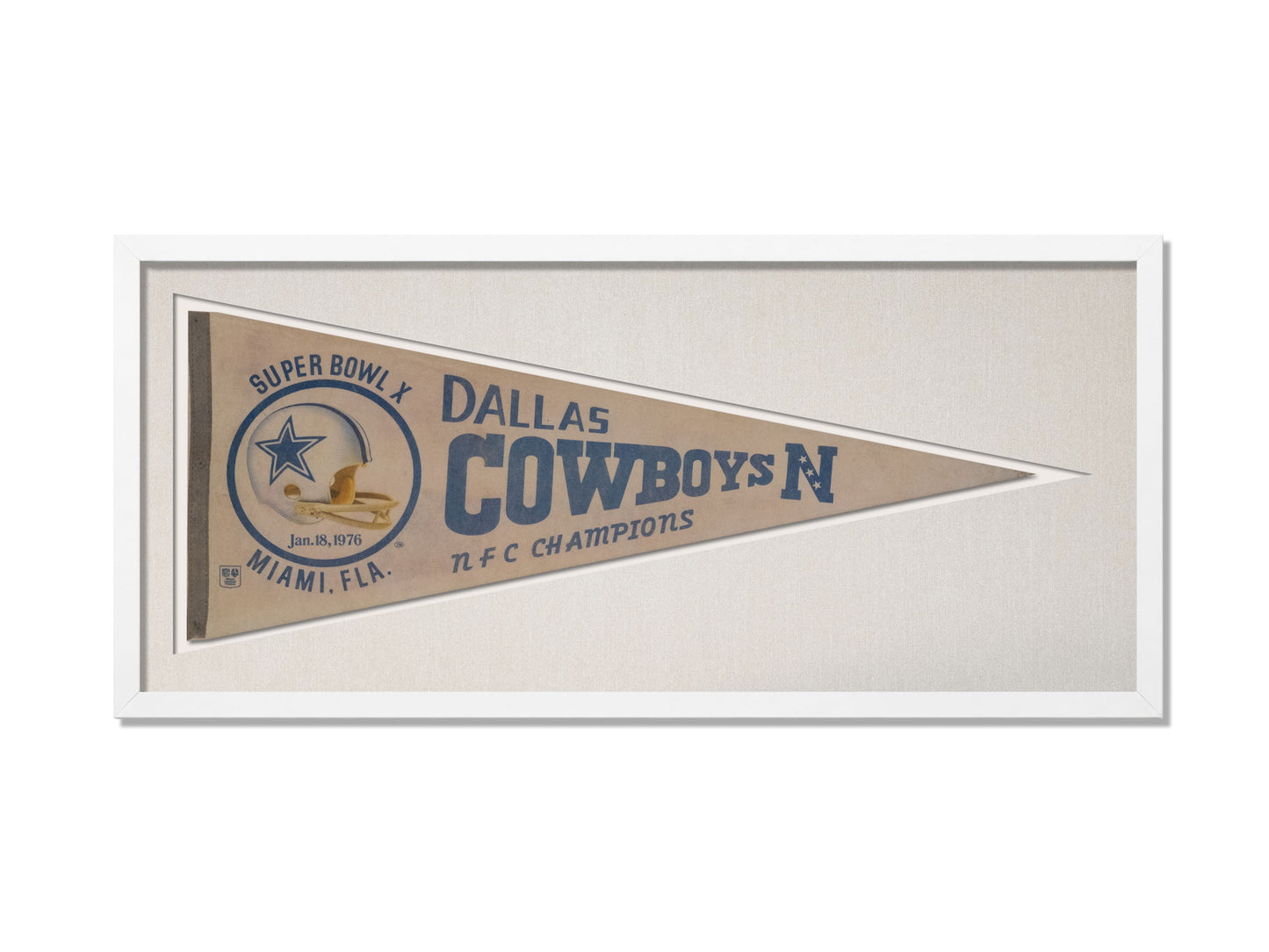 Vintage Dallas Cowboys Superbowl Pennant