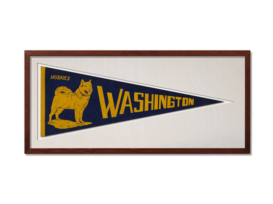 Vintage Washington Huskies Pennant
