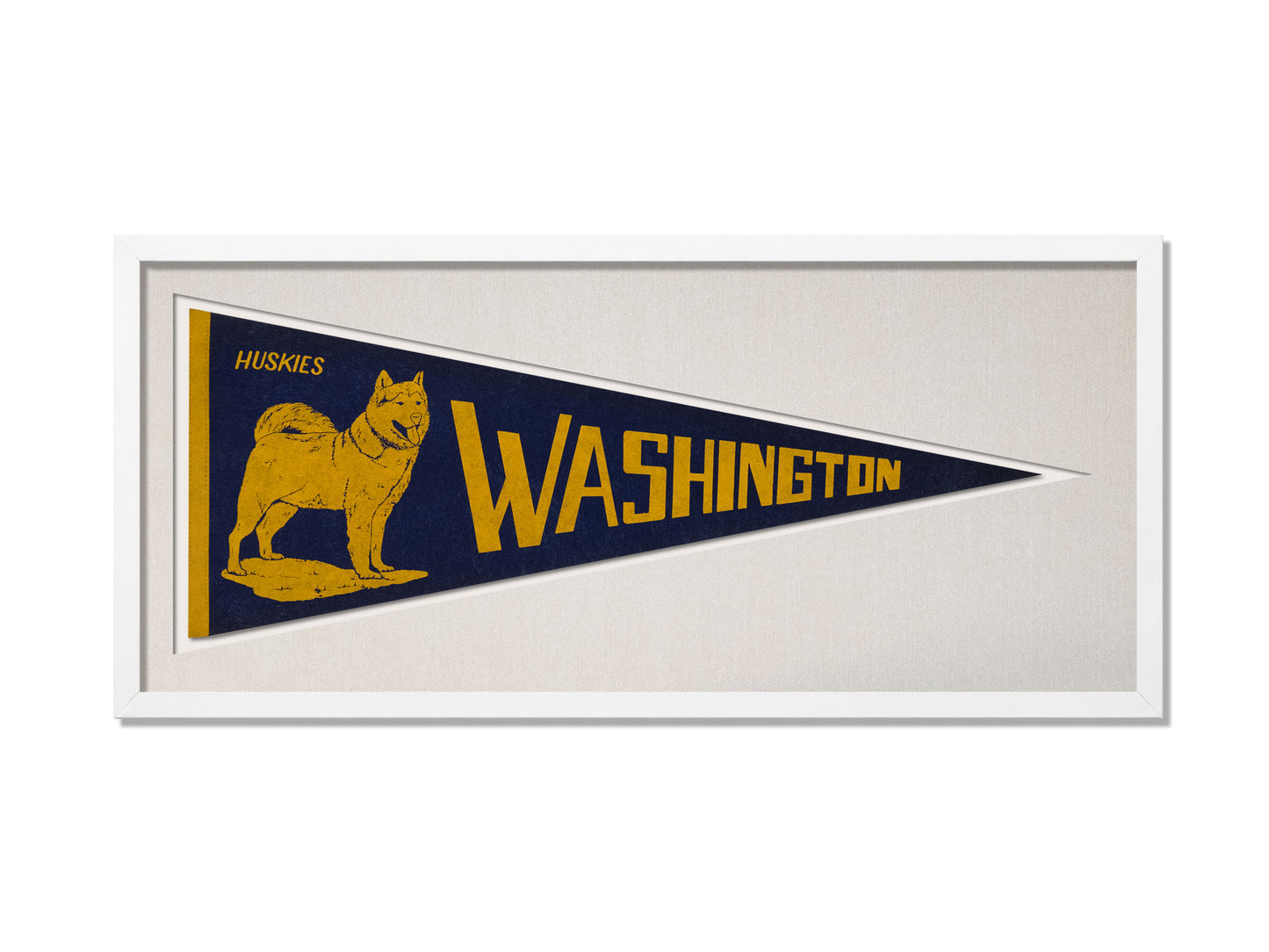 Vintage Washington Huskies Pennant