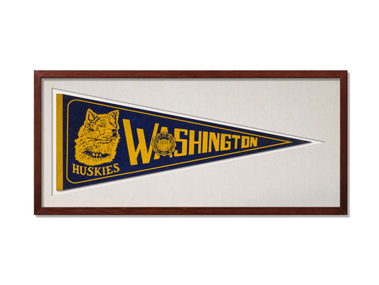 Vintage Washington Huskies Pennant