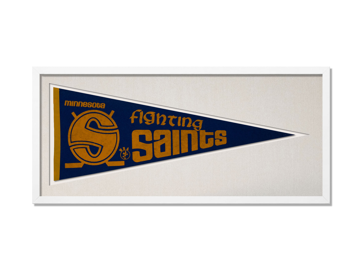 Vintage Fighting Saints Minnesota Pennant