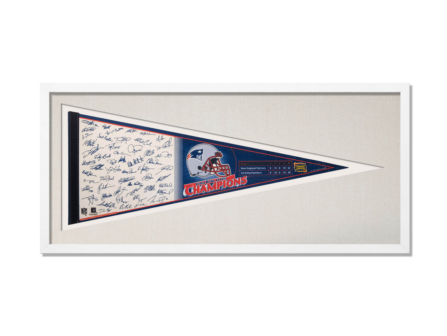 New England Patriots Super Bowl XXXVIII Champs (with Players)