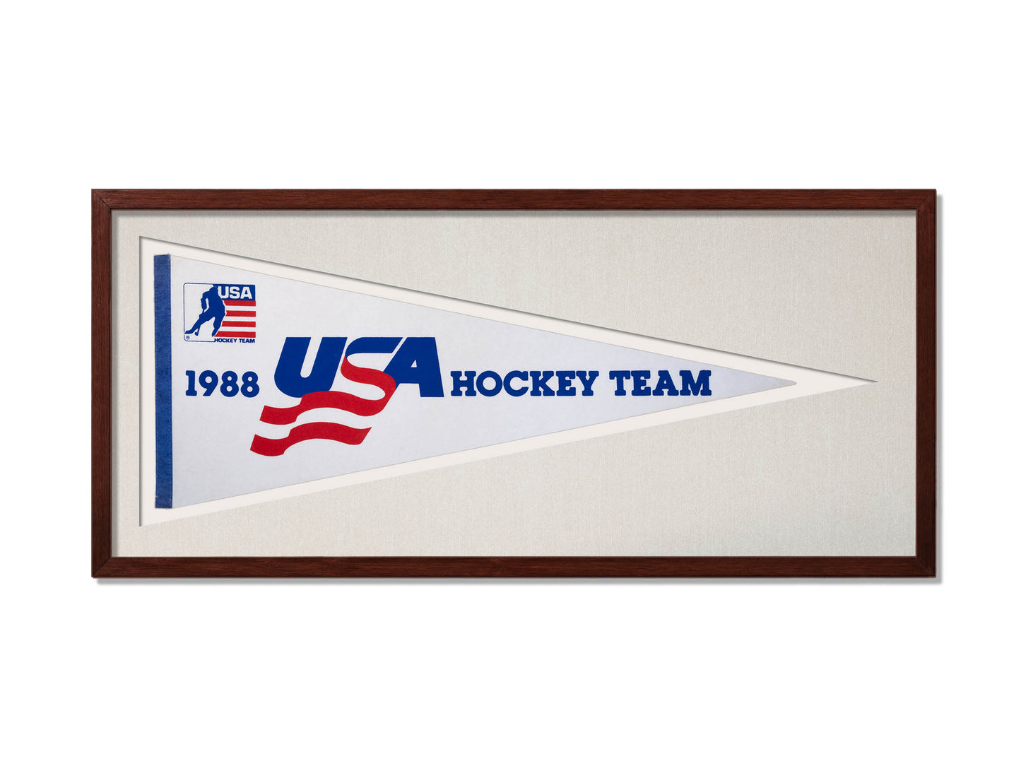 Vintage 1988 USA Hockey Team Pennant