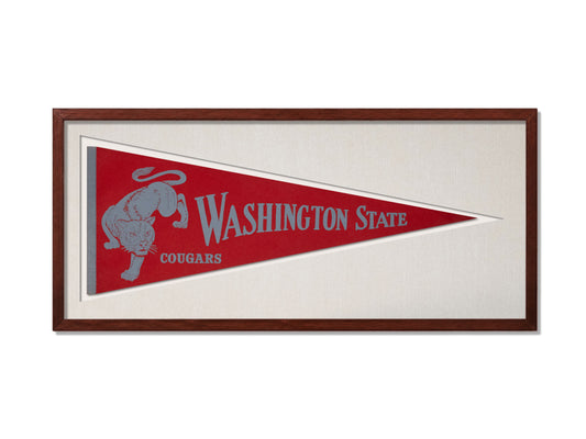 Vintage Washington State Cougar Pennant
