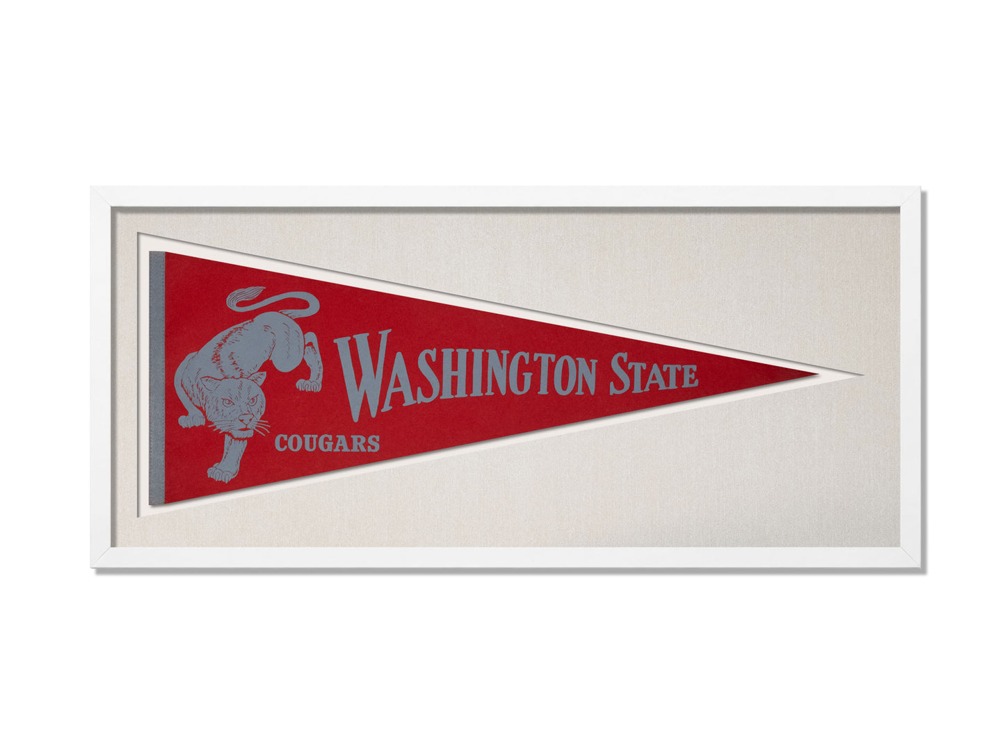Vintage Washington State Cougar Pennant