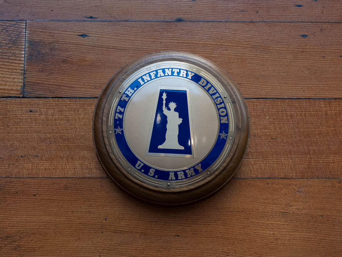 U.S. Army 77th Infantry Division Metal Plaque