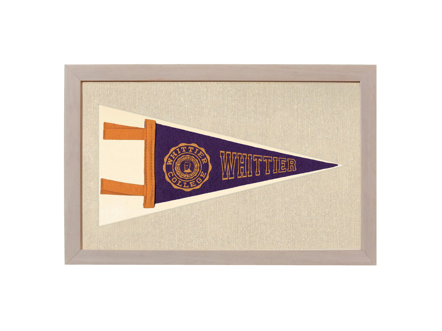 Vintage Whittier College Pennant