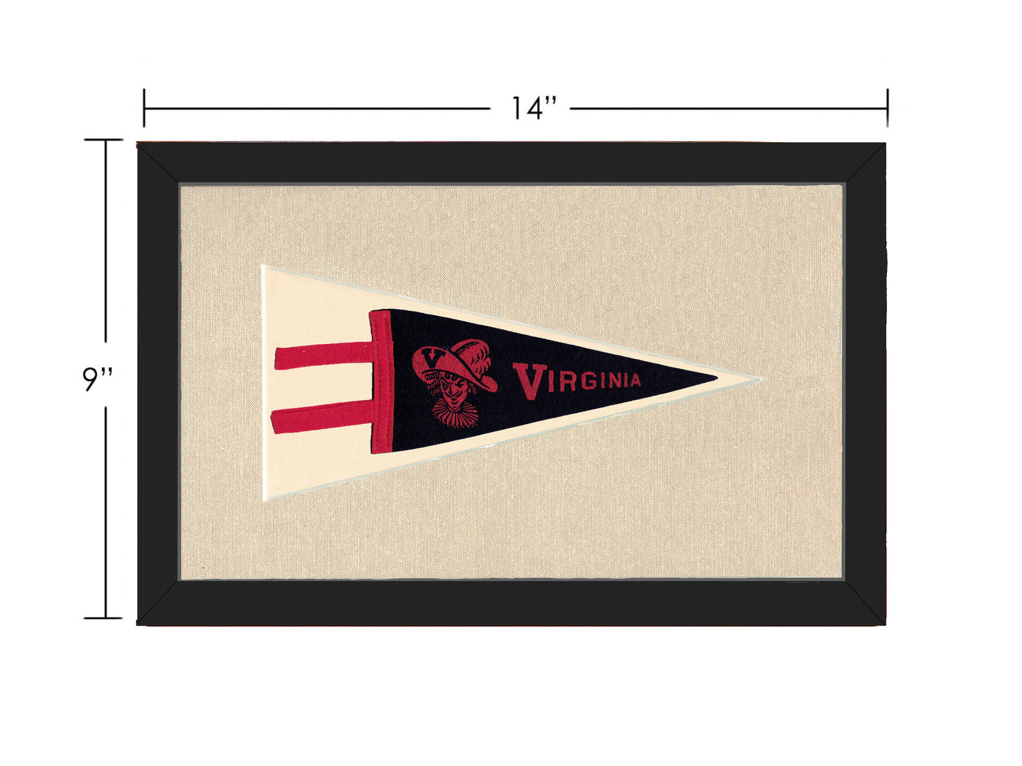 Vintage University of Virginia Pennant